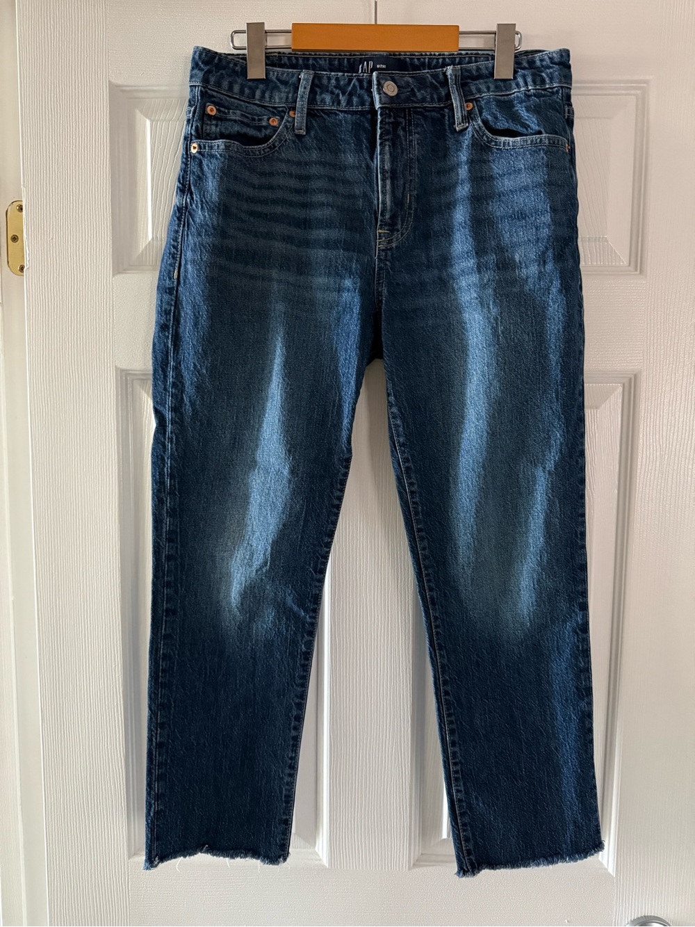 GAP Women’s Classic Boyfriend Jeans in Dark Blue 8/29 Regular